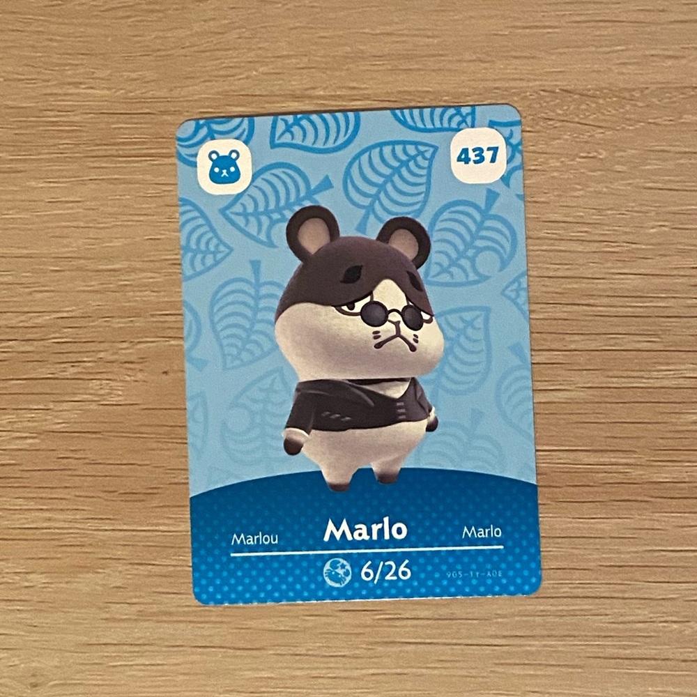 Marlo Nintendo amiibo card #437